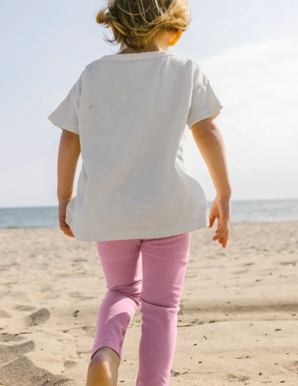 Light Pink Kids' Leggings - Image 2