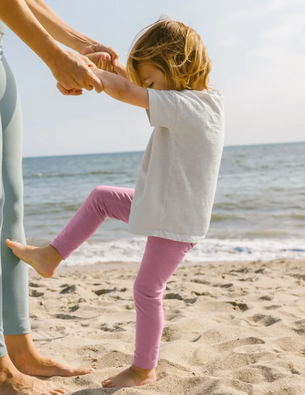 Light Pink Kids' Leggings - Image 3